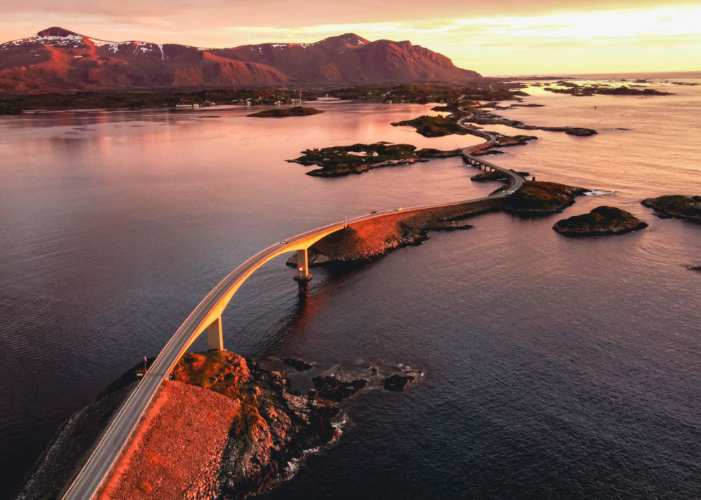 Atlantikstraße in Norwegen